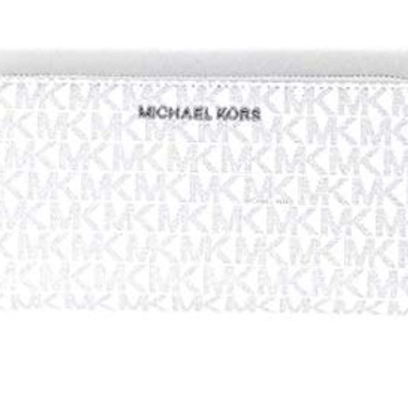 Brand New Michael Kors Bright White Jet Set Travel 3/4 Jip Wallet - Picture 5 of 7